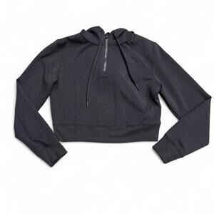 BYLT Premium Basics Cropped Hoodie | Black | Size Medium